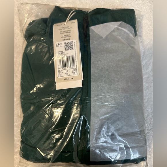 ADIDAS KIDS Z.N.E. FULL-ZIP HOODED TRACK JACKET - Color Green - Size S Unisex - Picture 5 of 5